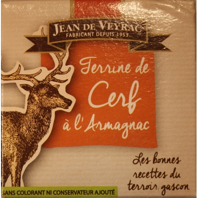 Terrine de Cerf á l'Armagnac/ terrine van hert met armagnac 65 gram Terrine de Cerf á l'Armagnac/ terrine van hert met armagnac 65 gram